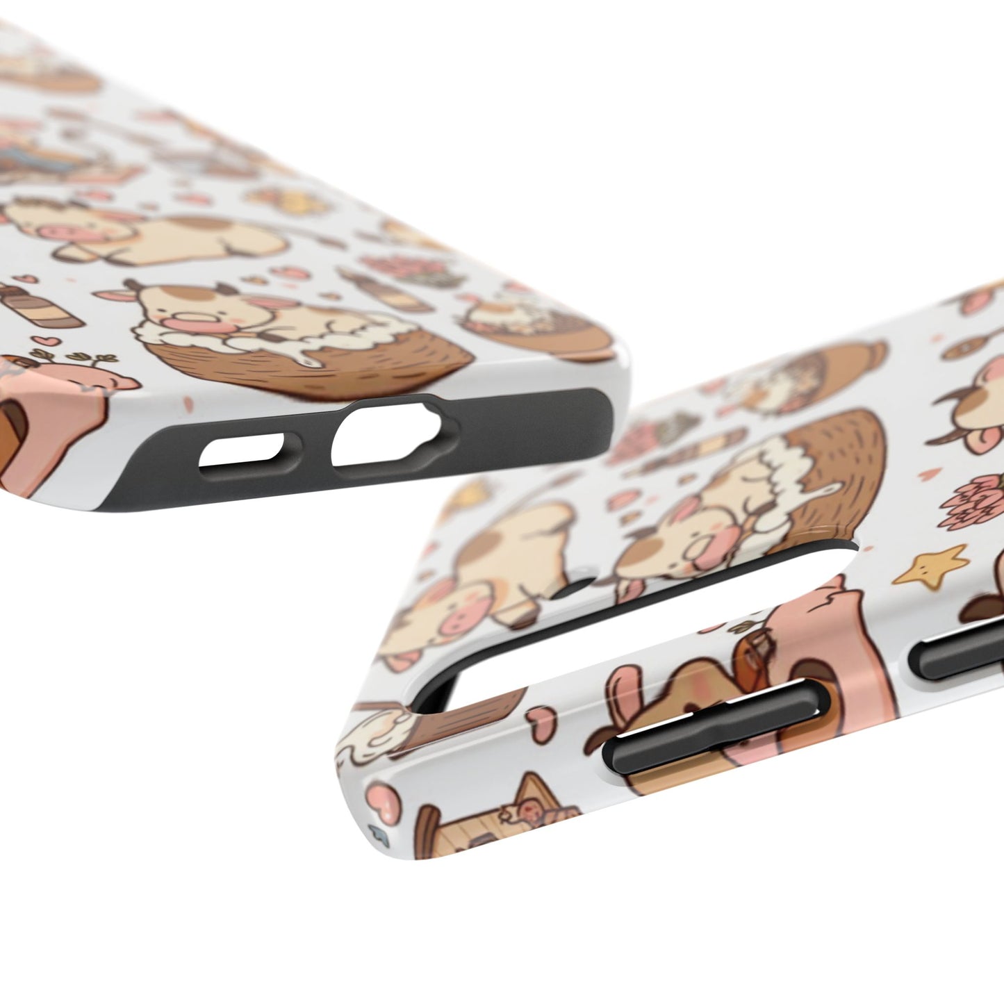 Cute Cow Phone Case, Tough Cow Themed Case, Animal Lover Gift, Durable Phone Protector, Fun Cow Print Design, Ideal for Birthdays