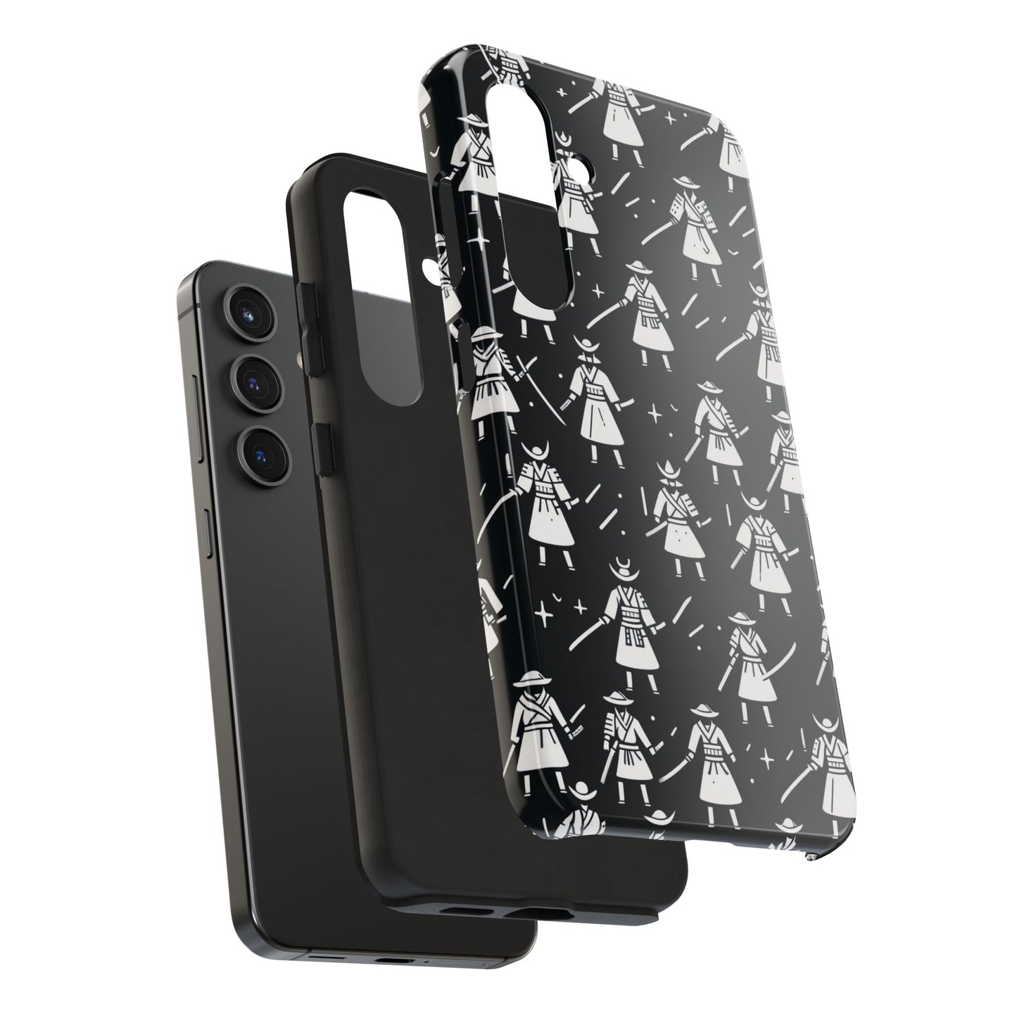 Warrior Pattern Tough Phone Cases, Durable Phone Cover, Unique Gift for Gamers, Protection from Drops, Stylish Phone Accessories