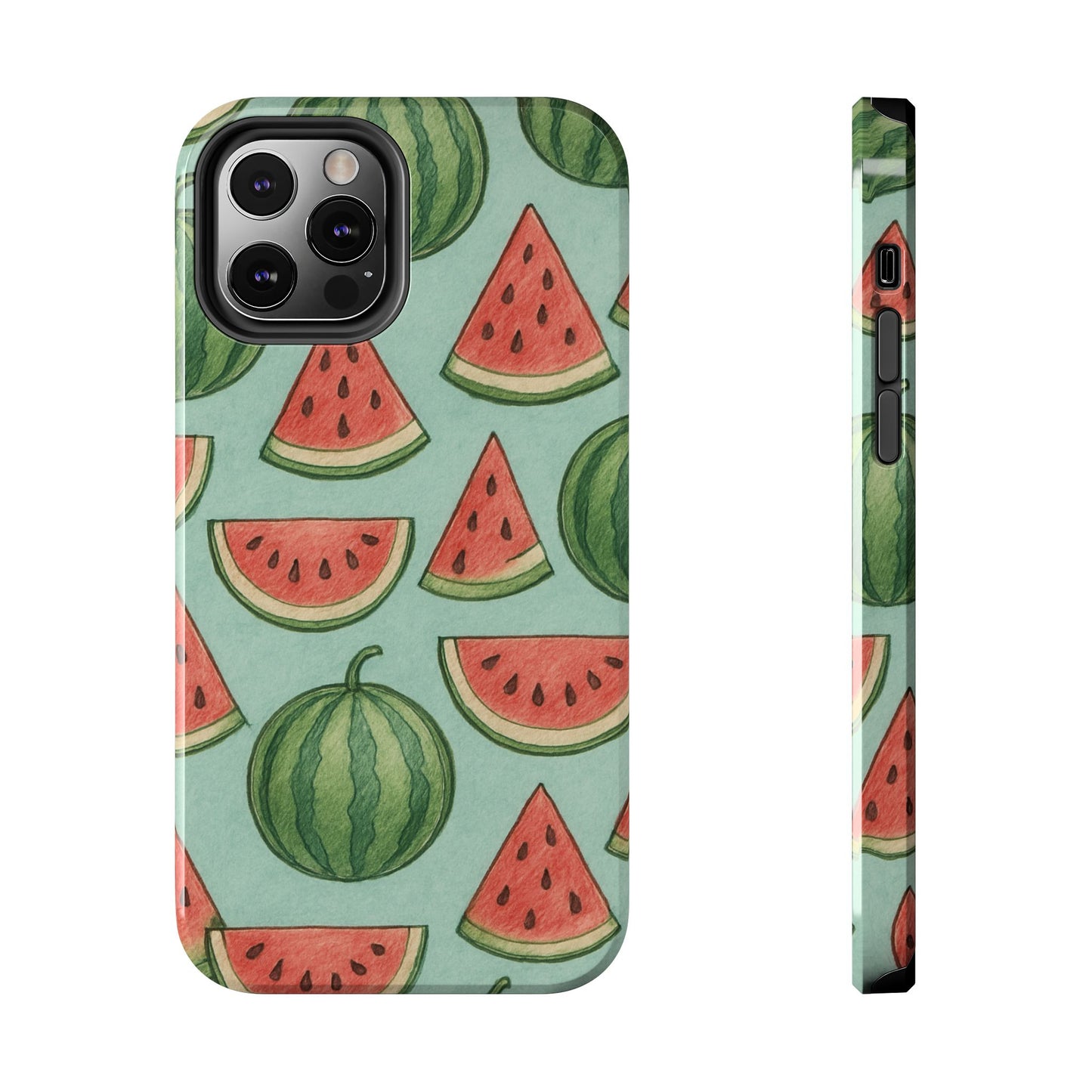 Fun Watermelon Phone Cases, Summer Phone Cover, Cute Fruit Case, Unique Cell Phone Accessory, Gift for Her, Phone Protection