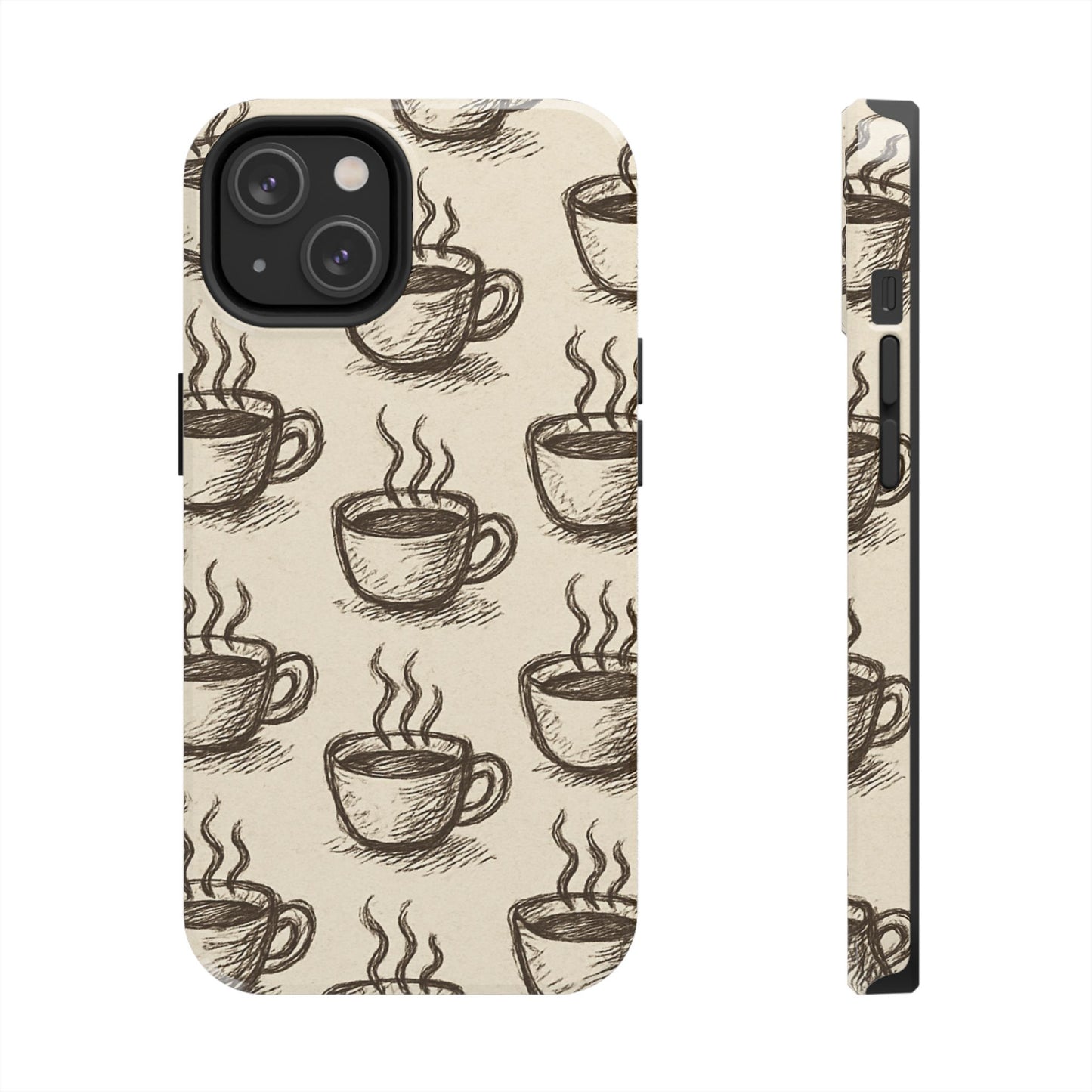 Elegant Coffee Cup Phone Cases - Stylish Tough Cases for Coffee Lovers, Gift for Tea Enthusiasts, Unique Phone Accessory