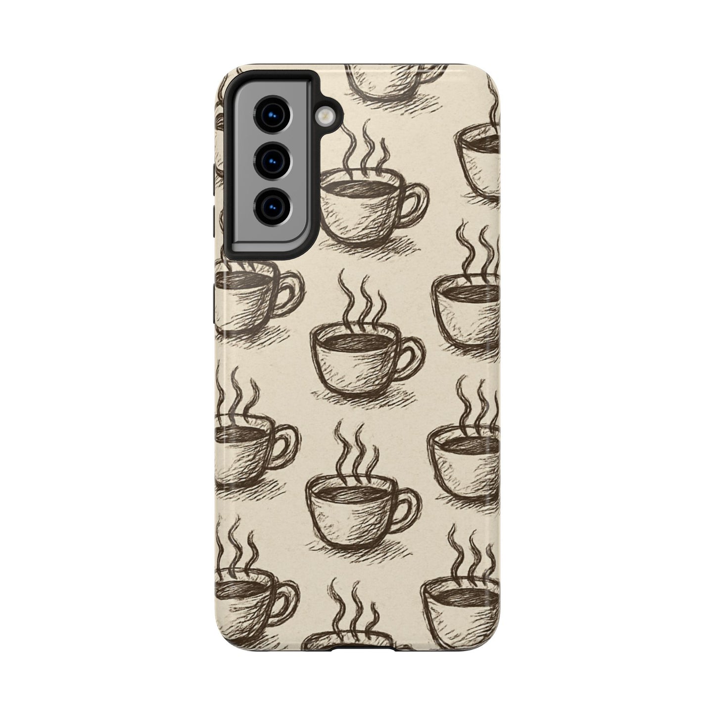 Elegant Coffee Cup Phone Cases - Stylish Tough Cases for Coffee Lovers, Gift for Tea Enthusiasts, Unique Phone Accessory