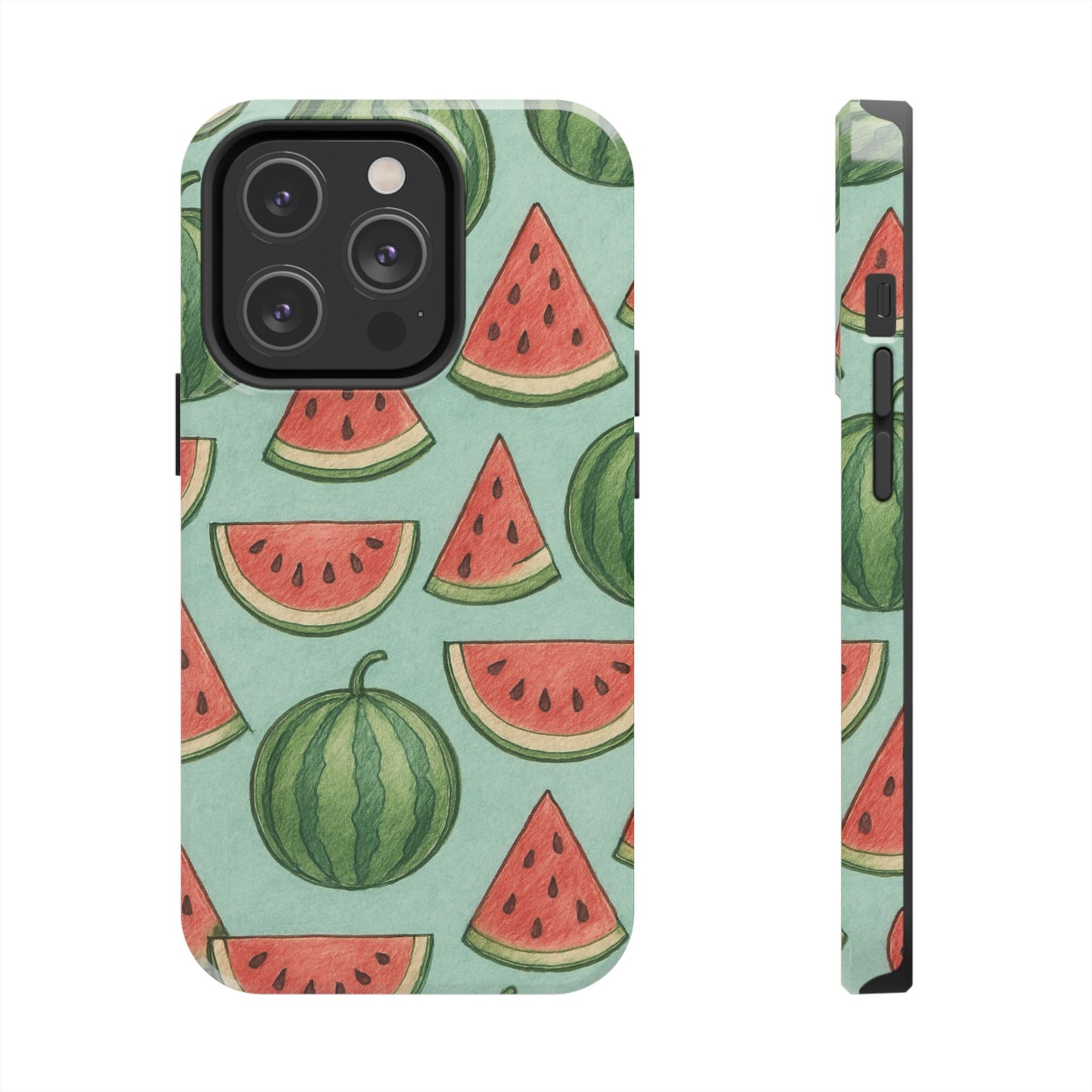 Fun Watermelon Phone Cases, Summer Phone Cover, Cute Fruit Case, Unique Cell Phone Accessory, Gift for Her, Phone Protection