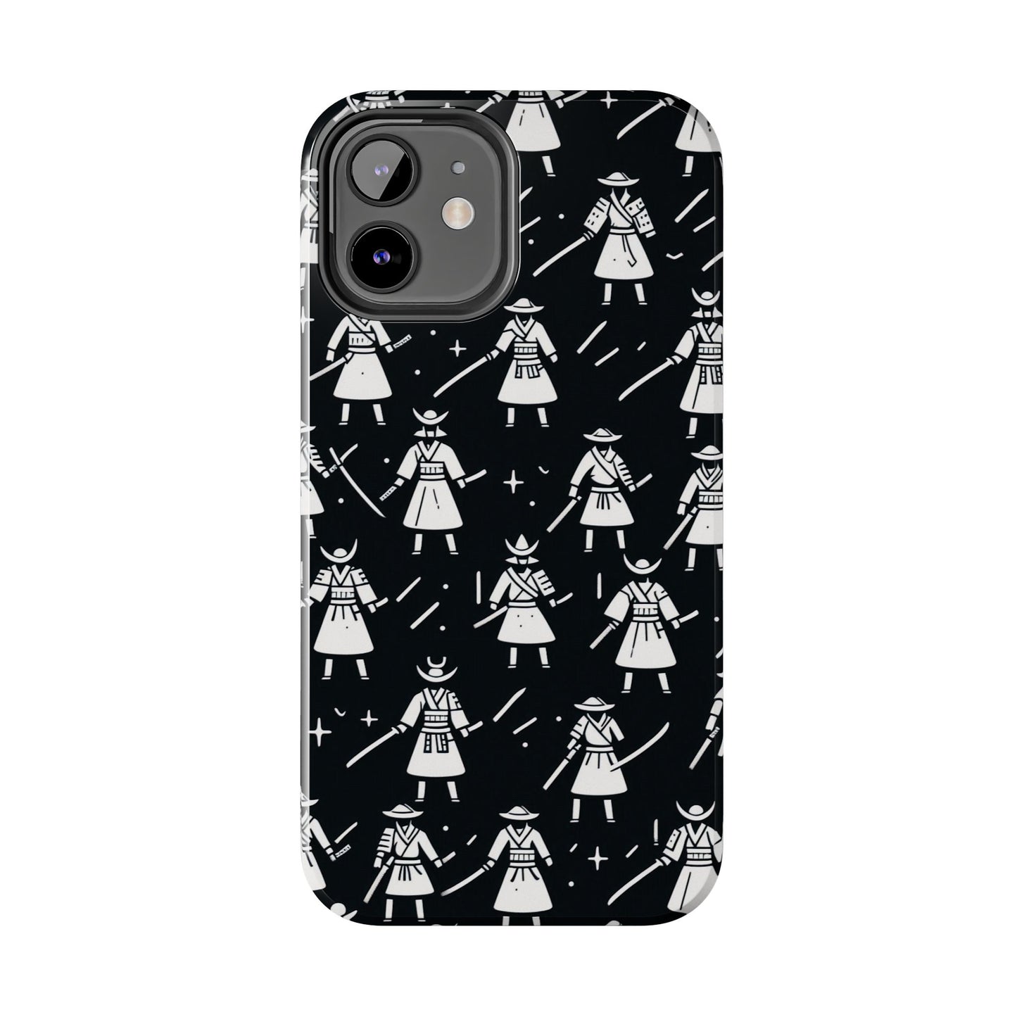 Warrior Pattern Tough Phone Cases, Durable Phone Cover, Unique Gift for Gamers, Protection from Drops, Stylish Phone Accessories