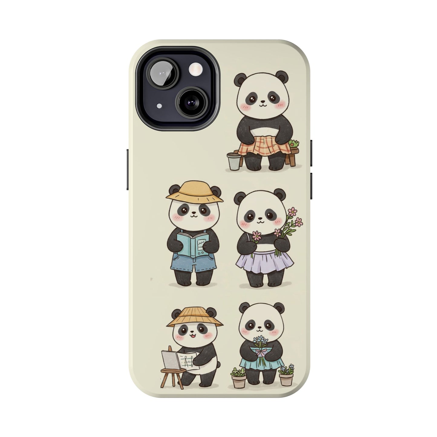 Cute Panda Tough Phone Cases | Stylish Phone Cover, Gifts for Animal Lovers, Kids Accessories, Cute Phone Protector, Fun Design