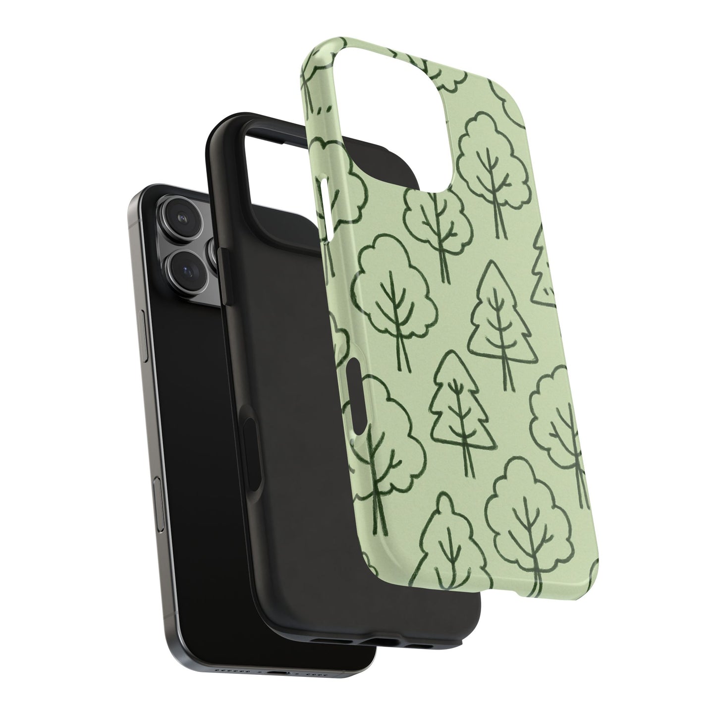 Nature-Inspired Tough Phone Cases | Forest Pattern, Eco-Friendly Design, Gift for Nature Lovers, Outdoor Enthusiasts, Phone Protection