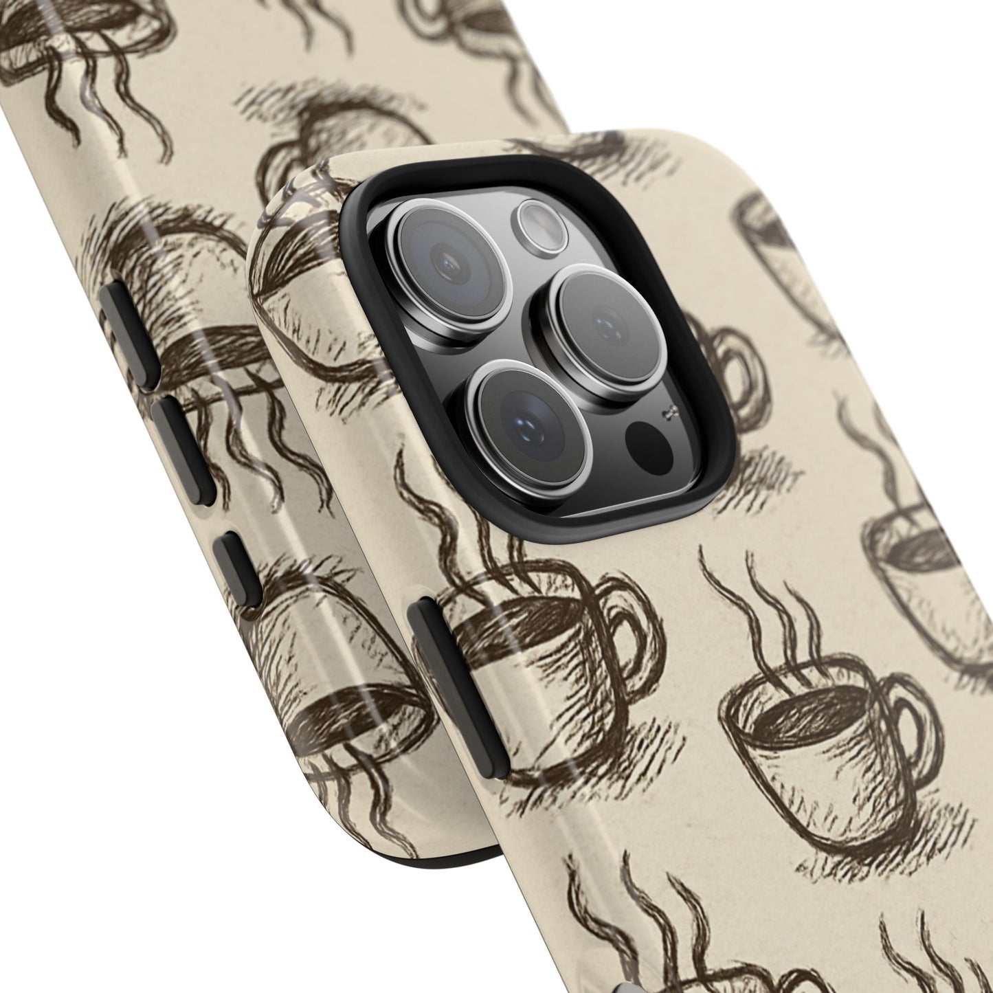 Elegant Coffee Cup Phone Cases - Stylish Tough Cases for Coffee Lovers, Gift for Tea Enthusiasts, Unique Phone Accessory