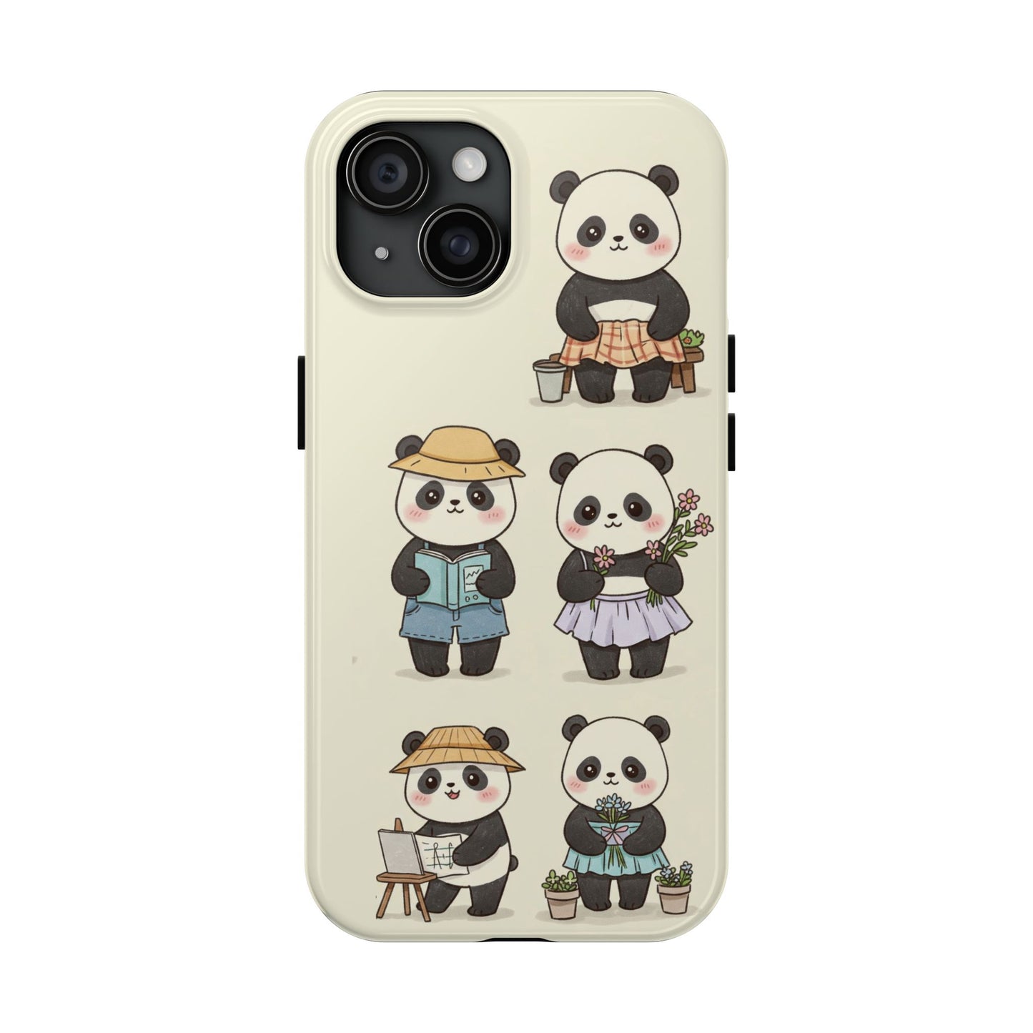 Cute Panda Tough Phone Cases | Stylish Phone Cover, Gifts for Animal Lovers, Kids Accessories, Cute Phone Protector, Fun Design
