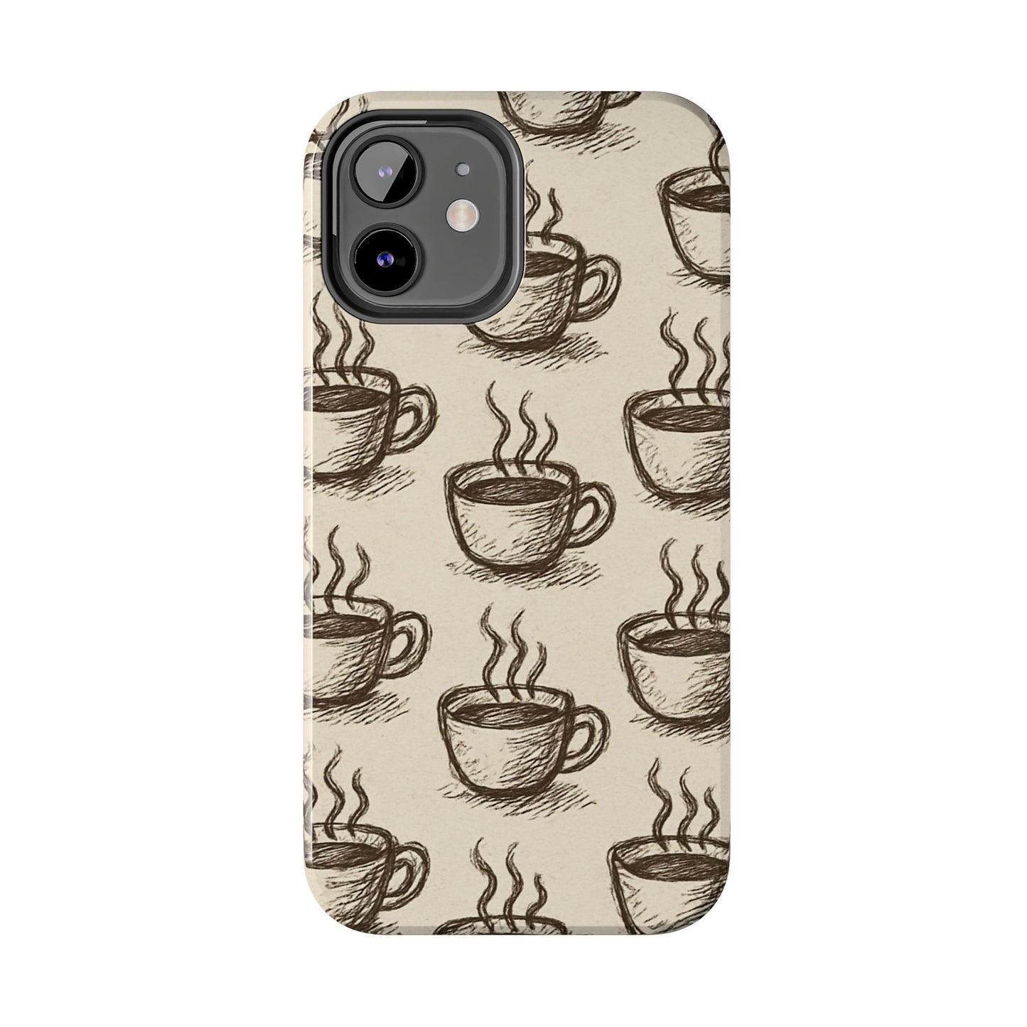 Elegant Coffee Cup Phone Cases - Stylish Tough Cases for Coffee Lovers, Gift for Tea Enthusiasts, Unique Phone Accessory