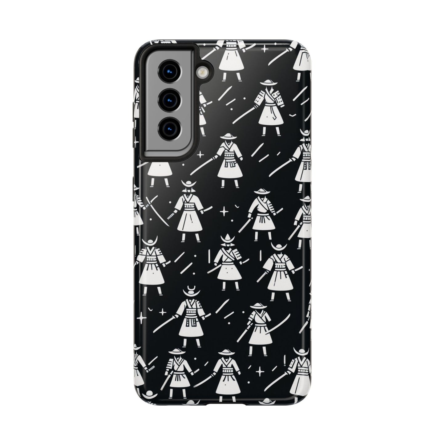 Warrior Pattern Tough Phone Cases, Durable Phone Cover, Unique Gift for Gamers, Protection from Drops, Stylish Phone Accessories