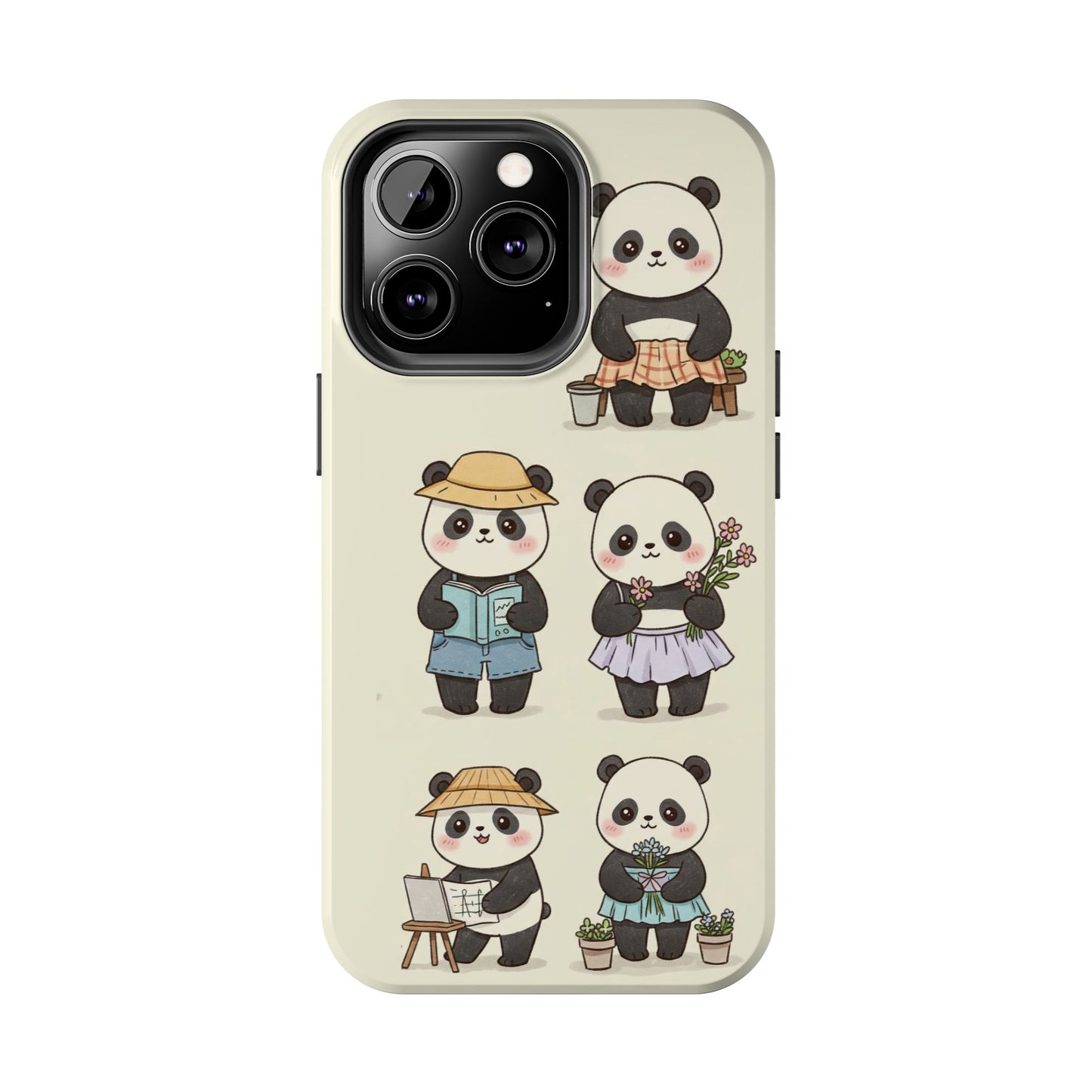 Cute Panda Tough Phone Cases | Stylish Phone Cover, Gifts for Animal Lovers, Kids Accessories, Cute Phone Protector, Fun Design