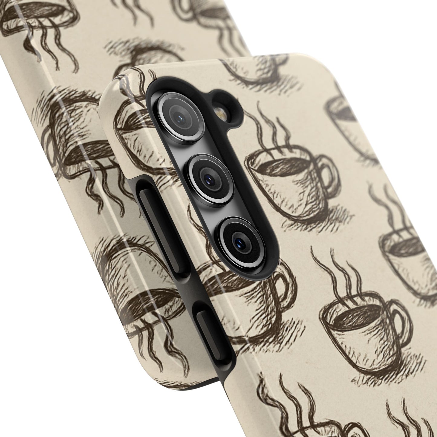 Elegant Coffee Cup Phone Cases - Stylish Tough Cases for Coffee Lovers, Gift for Tea Enthusiasts, Unique Phone Accessory
