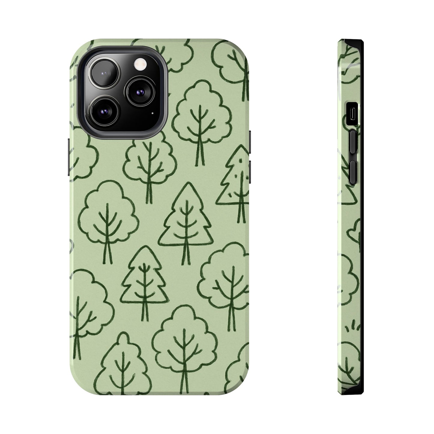 Nature-Inspired Tough Phone Cases | Forest Pattern, Eco-Friendly Design, Gift for Nature Lovers, Outdoor Enthusiasts, Phone Protection