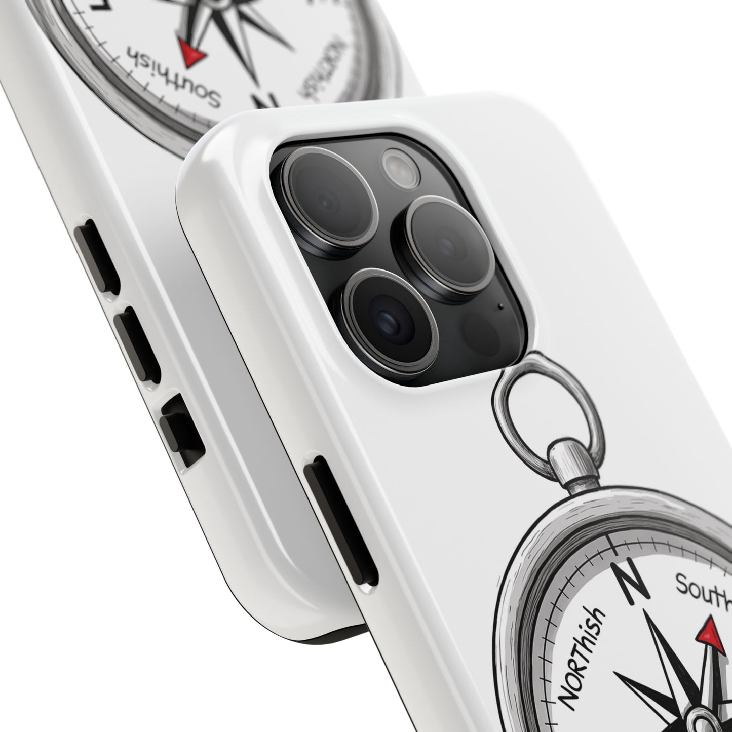 Compass Phone Case | Adventure Ready Tough Case, Gifts for Travelers, Unique Phone Accessories, Birthday Present, Personalized Design