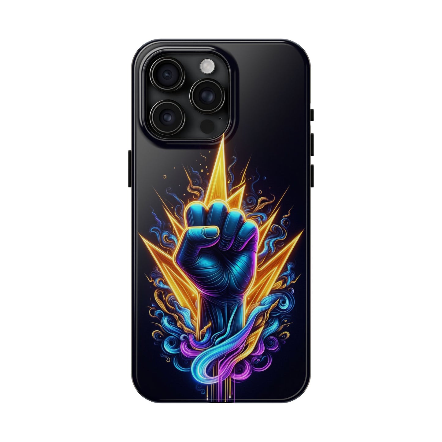 Vibrant Tough Phone Case, Unique Phone Protector, Gift for Him, Colorful Smartphone Cover, Inspirational Design