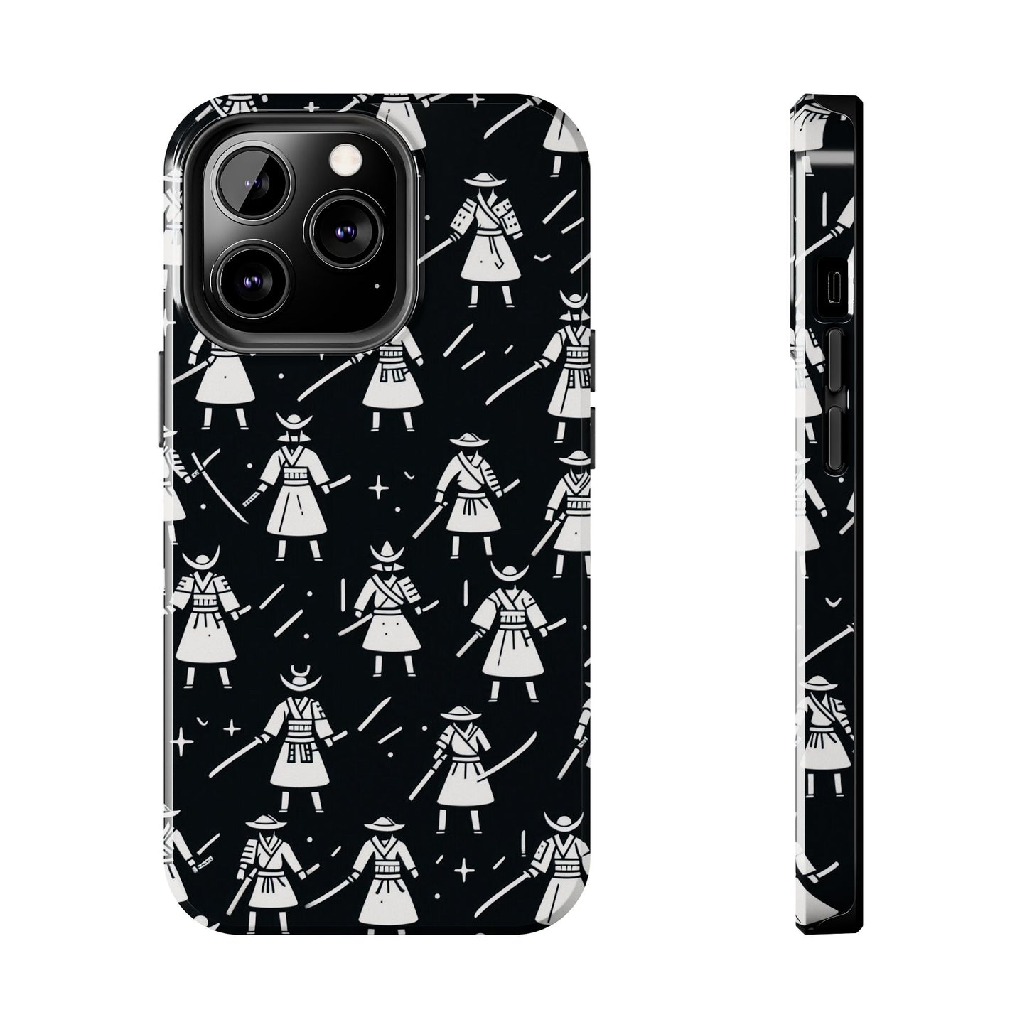 Warrior Pattern Tough Phone Cases, Durable Phone Cover, Unique Gift for Gamers, Protection from Drops, Stylish Phone Accessories