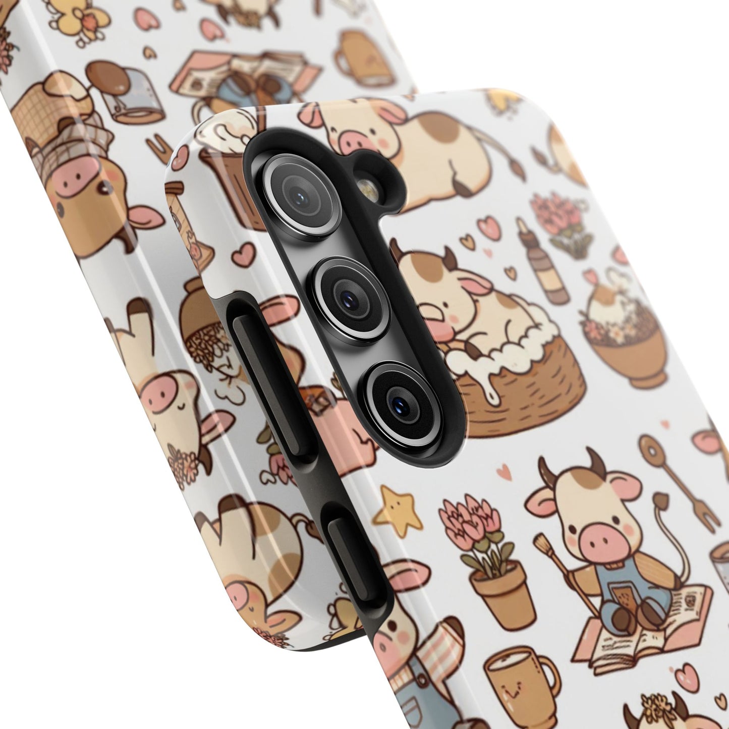 Cute Cow Phone Case, Tough Cow Themed Case, Animal Lover Gift, Durable Phone Protector, Fun Cow Print Design, Ideal for Birthdays