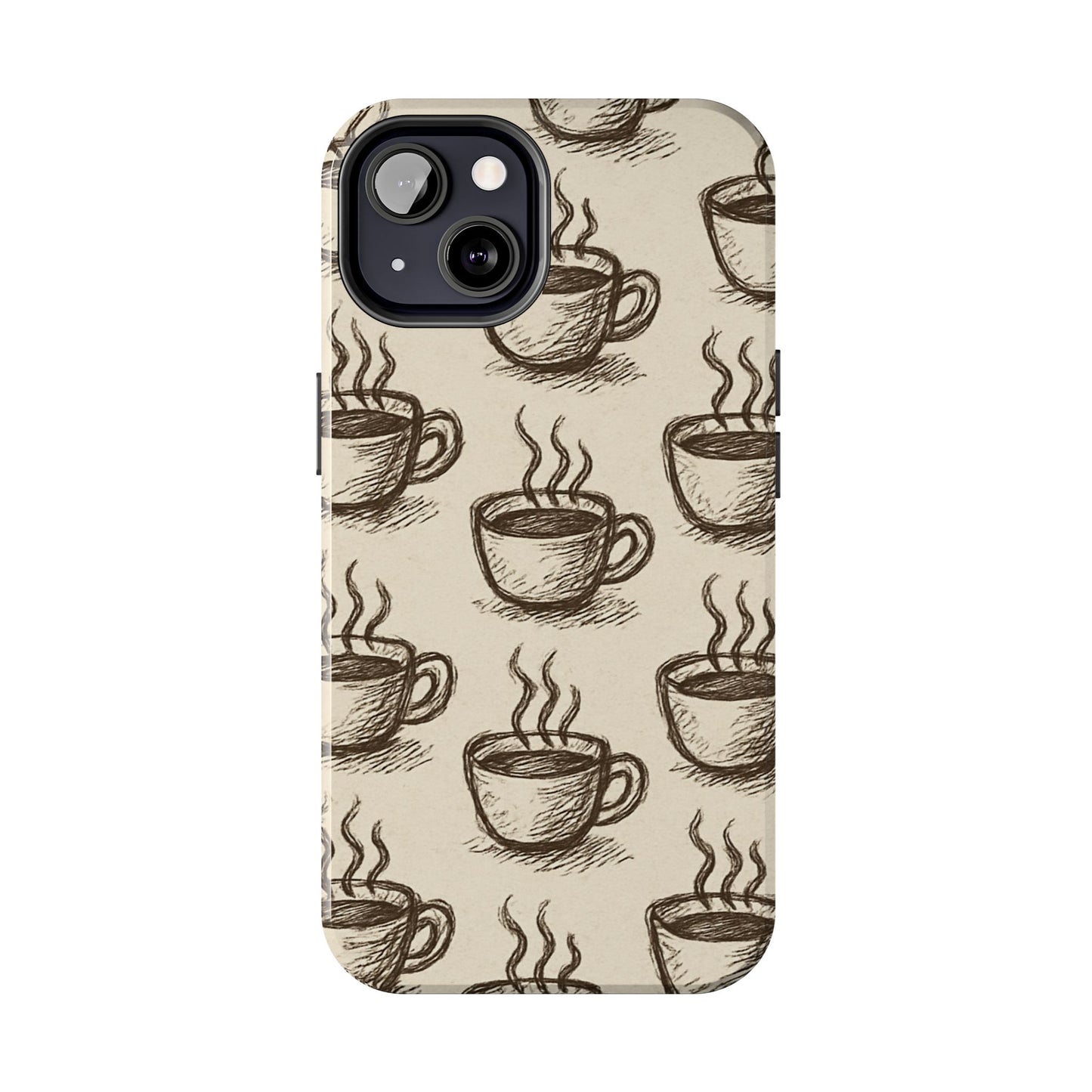 Elegant Coffee Cup Phone Cases - Stylish Tough Cases for Coffee Lovers, Gift for Tea Enthusiasts, Unique Phone Accessory