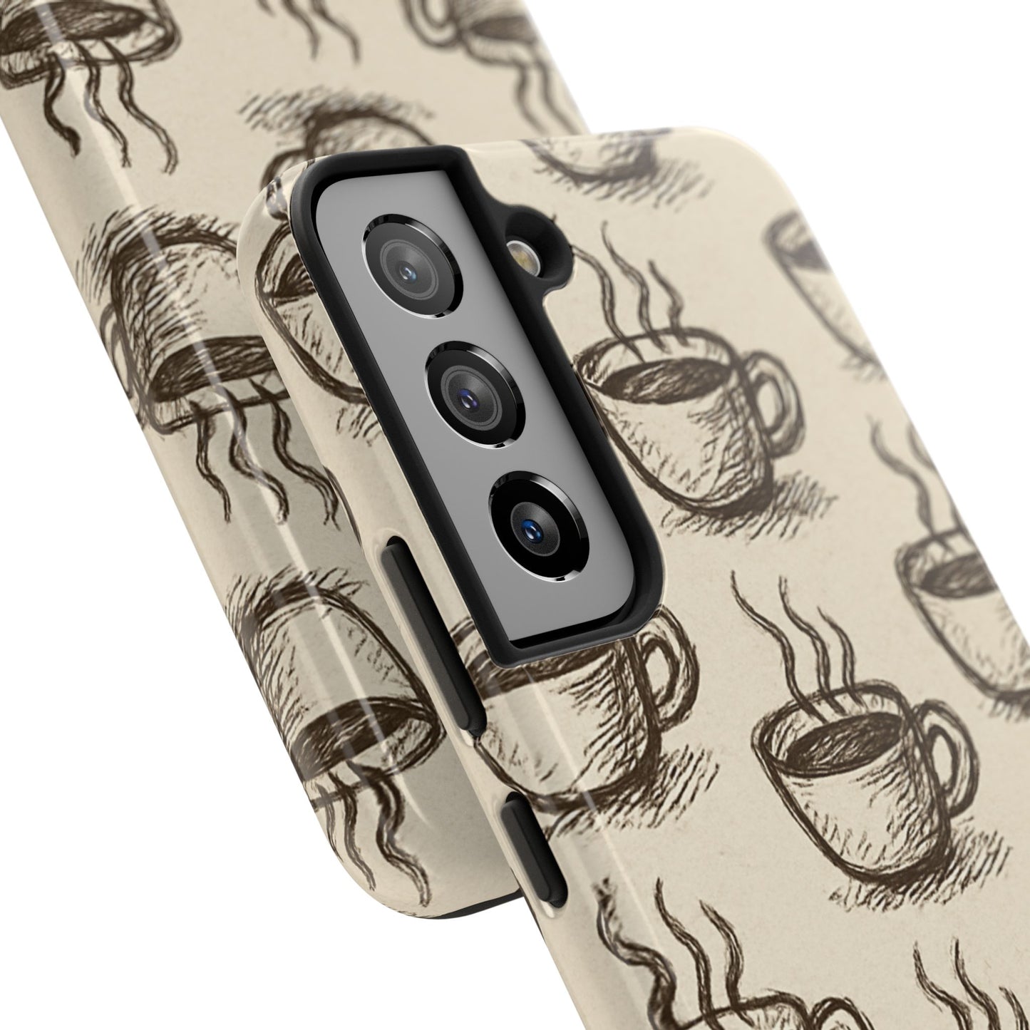 Elegant Coffee Cup Phone Cases - Stylish Tough Cases for Coffee Lovers, Gift for Tea Enthusiasts, Unique Phone Accessory