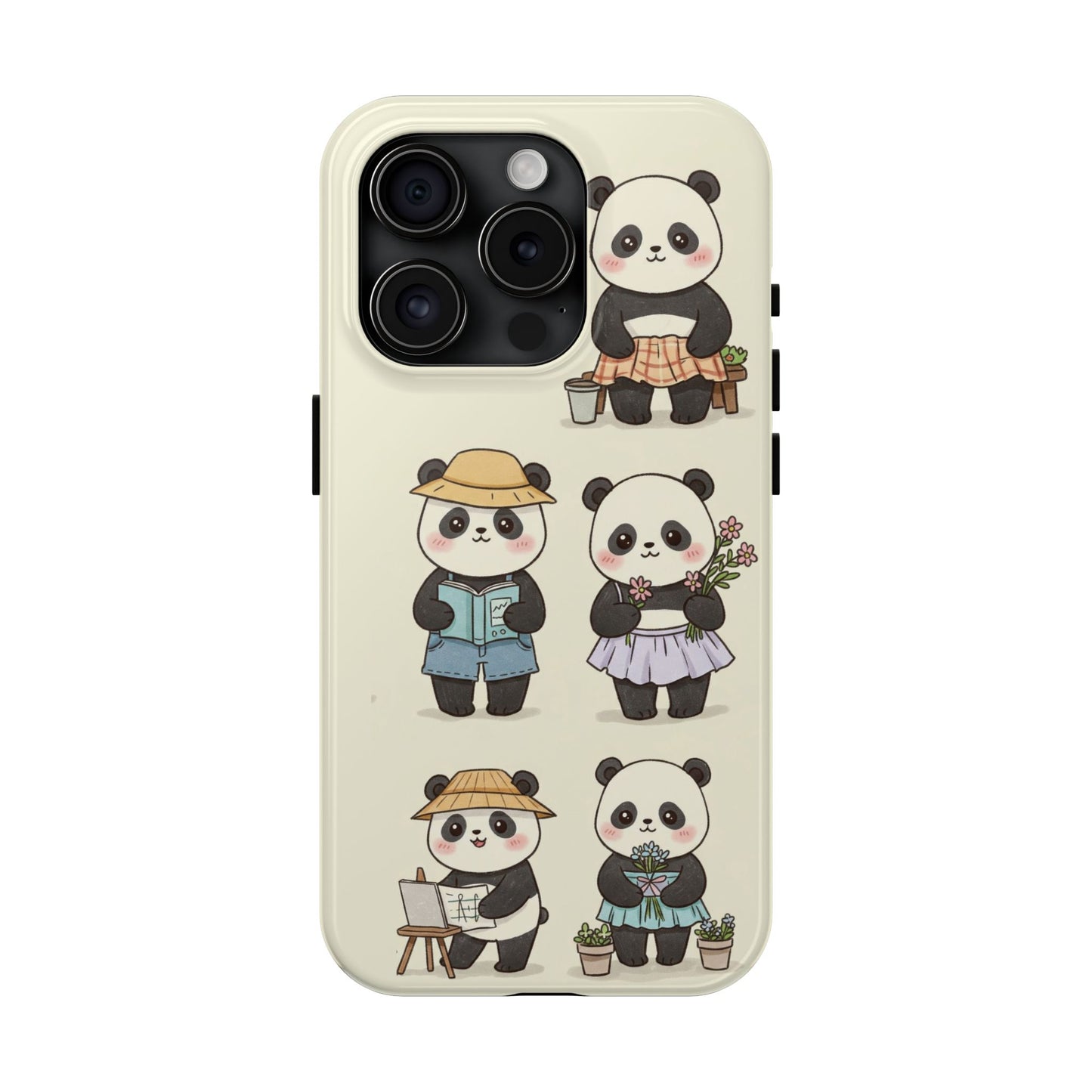 Cute Panda Tough Phone Cases | Stylish Phone Cover, Gifts for Animal Lovers, Kids Accessories, Cute Phone Protector, Fun Design
