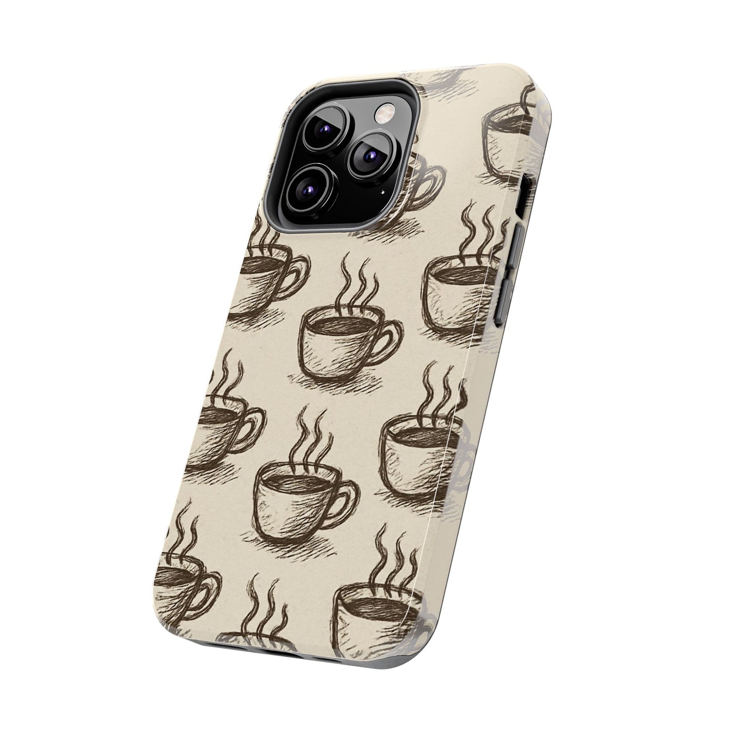 Elegant Coffee Cup Phone Cases - Stylish Tough Cases for Coffee Lovers, Gift for Tea Enthusiasts, Unique Phone Accessory