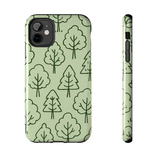 Nature-Inspired Tough Phone Cases | Forest Pattern, Eco-Friendly Design, Gift for Nature Lovers, Outdoor Enthusiasts, Phone Protection