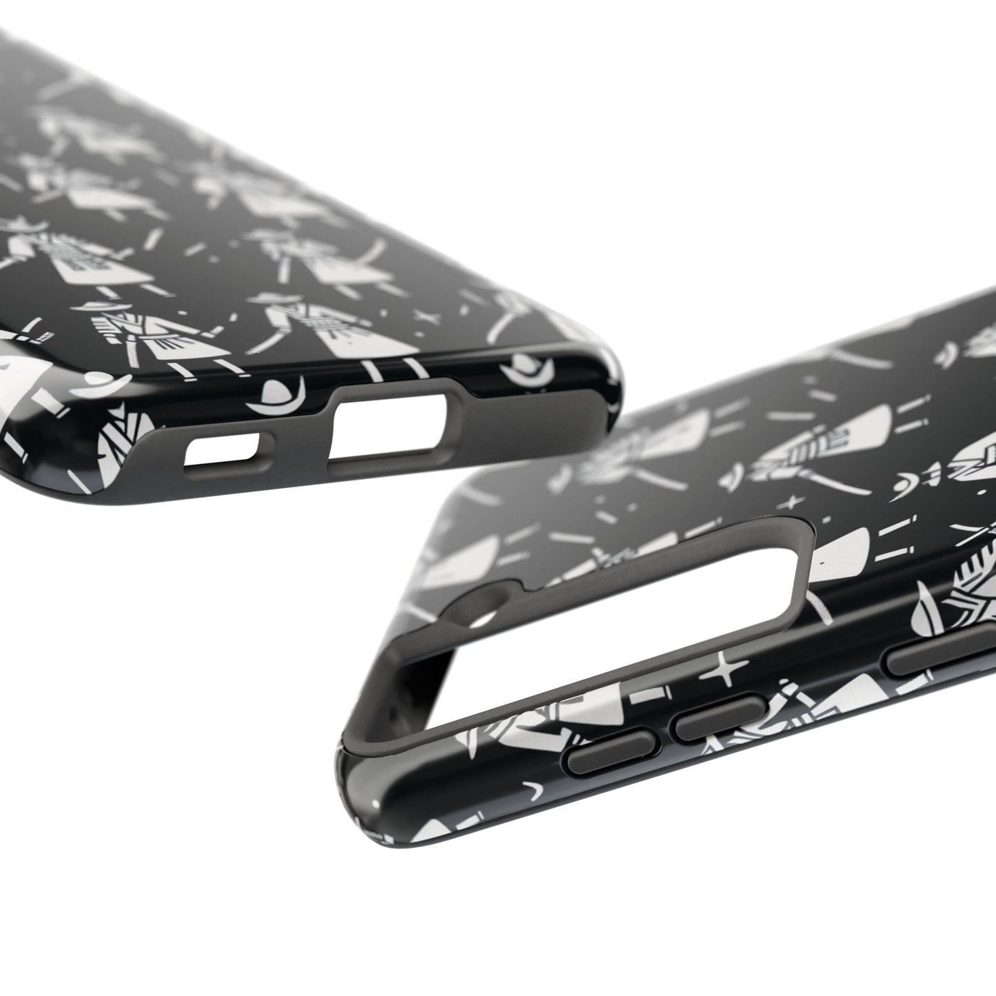 Warrior Pattern Tough Phone Cases, Durable Phone Cover, Unique Gift for Gamers, Protection from Drops, Stylish Phone Accessories