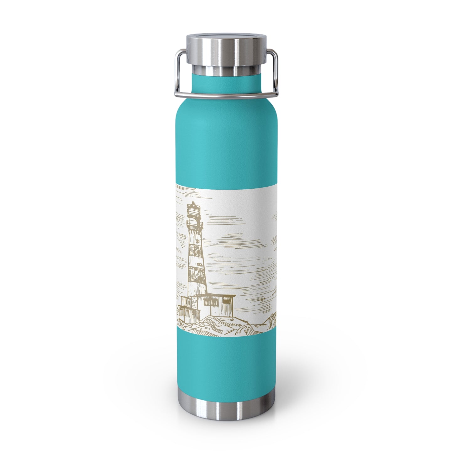 Lighthouse Insulated Water Bottle - 22oz Copper Vacuum Flask