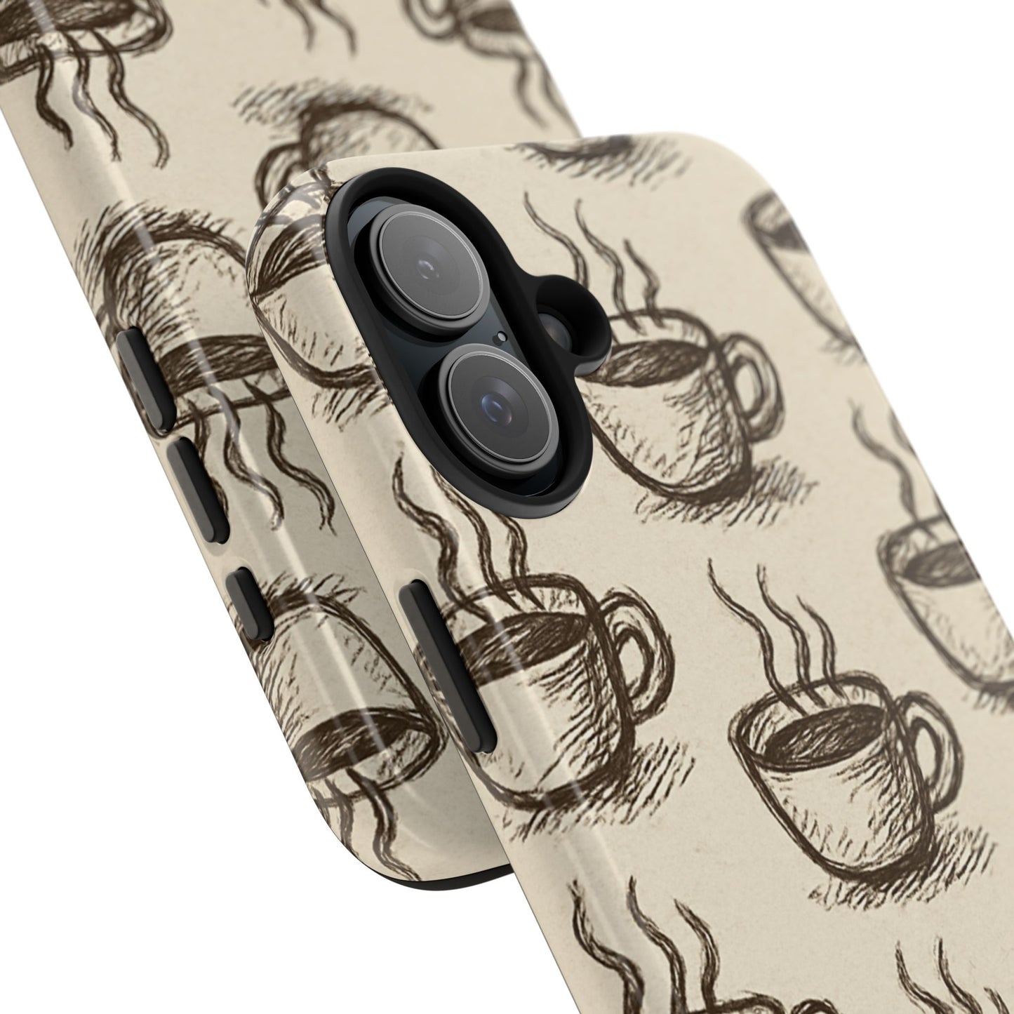 Elegant Coffee Cup Phone Cases - Stylish Tough Cases for Coffee Lovers, Gift for Tea Enthusiasts, Unique Phone Accessory