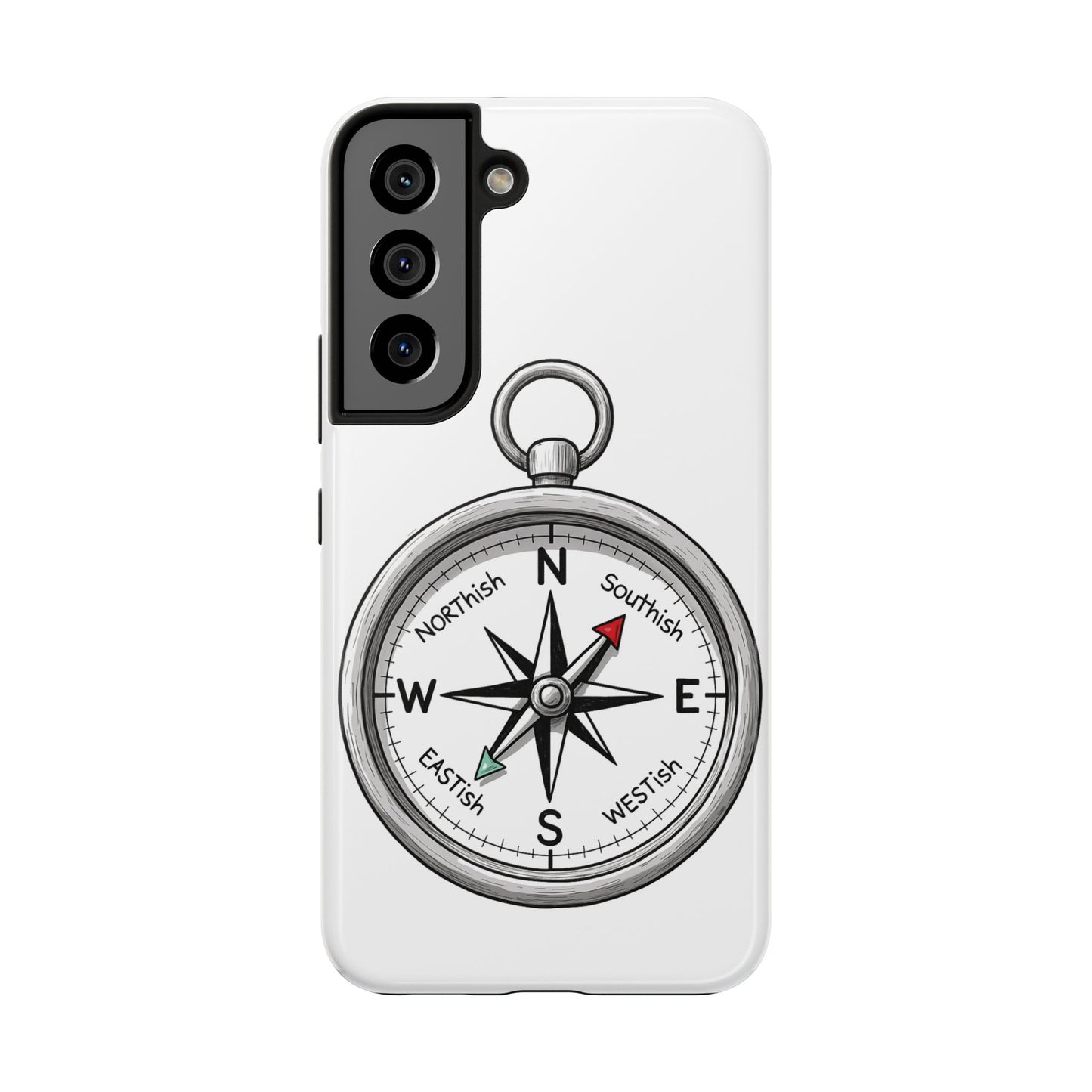 Compass Phone Case | Adventure Ready Tough Case, Gifts for Travelers, Unique Phone Accessories, Birthday Present, Personalized Design