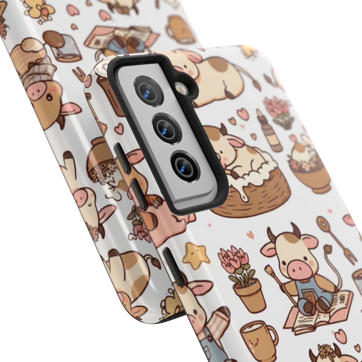 Cute Cow Phone Case, Tough Cow Themed Case, Animal Lover Gift, Durable Phone Protector, Fun Cow Print Design, Ideal for Birthdays