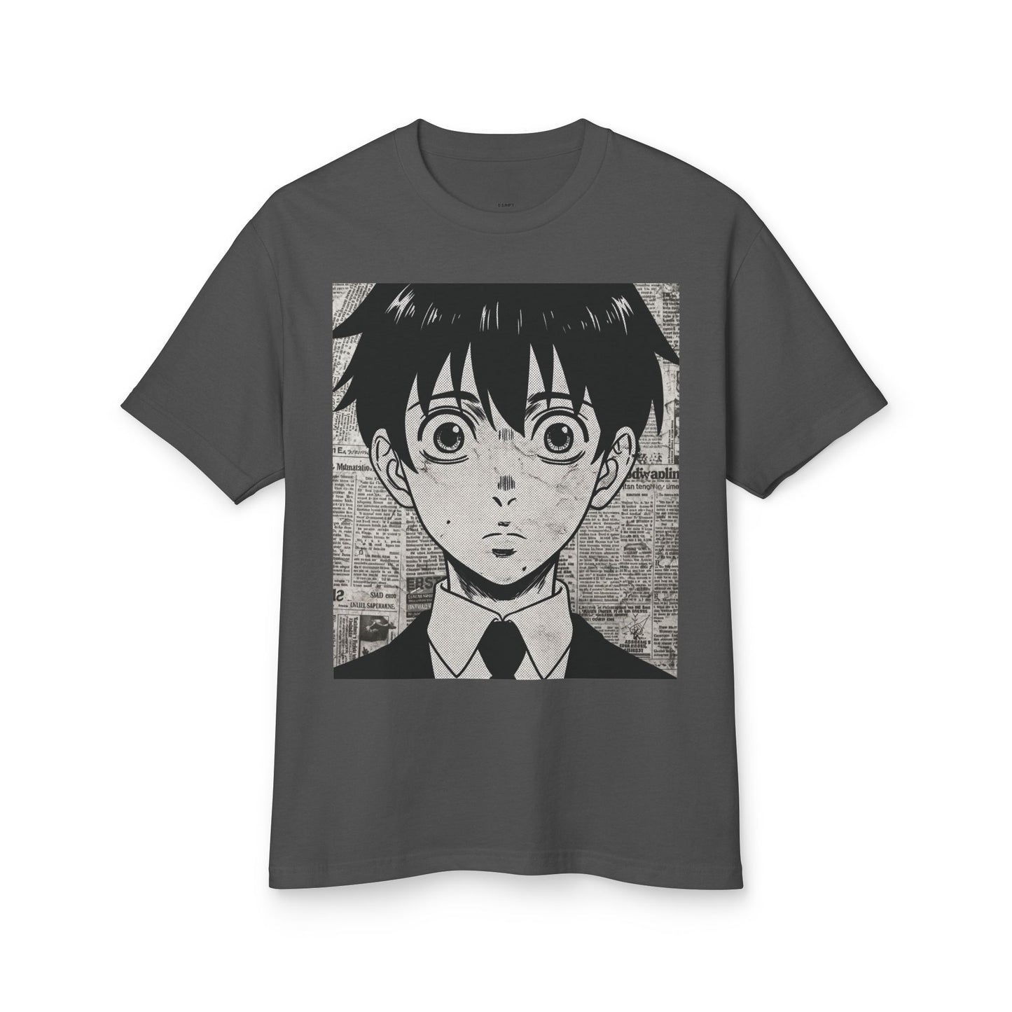 Anime Inspired Heavyweight Cotton Tee | Casual Streetwear, Gift for Fans, Graphic Tee, Comfortable Everyday Wear, Unique Style