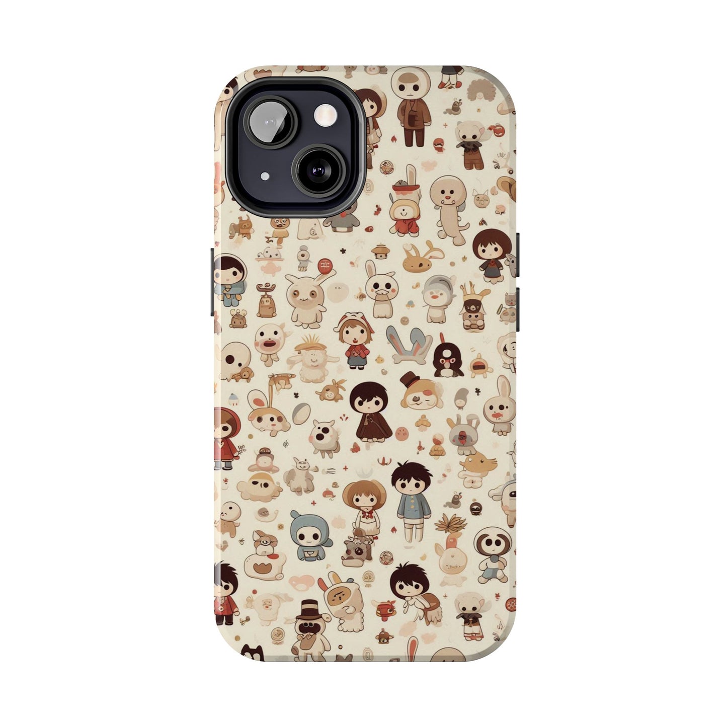 Cute Character Phone Case, Durable Phone Cover, Kawaii Phone Cases, Unique Phone Accessories, Gift for Kids and Teens